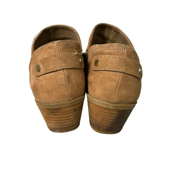 Dr. Scholl’s Womens Ankle Booties Be Energized Size 9 Brown Suede Insole Comfort - Picture 2 of 9